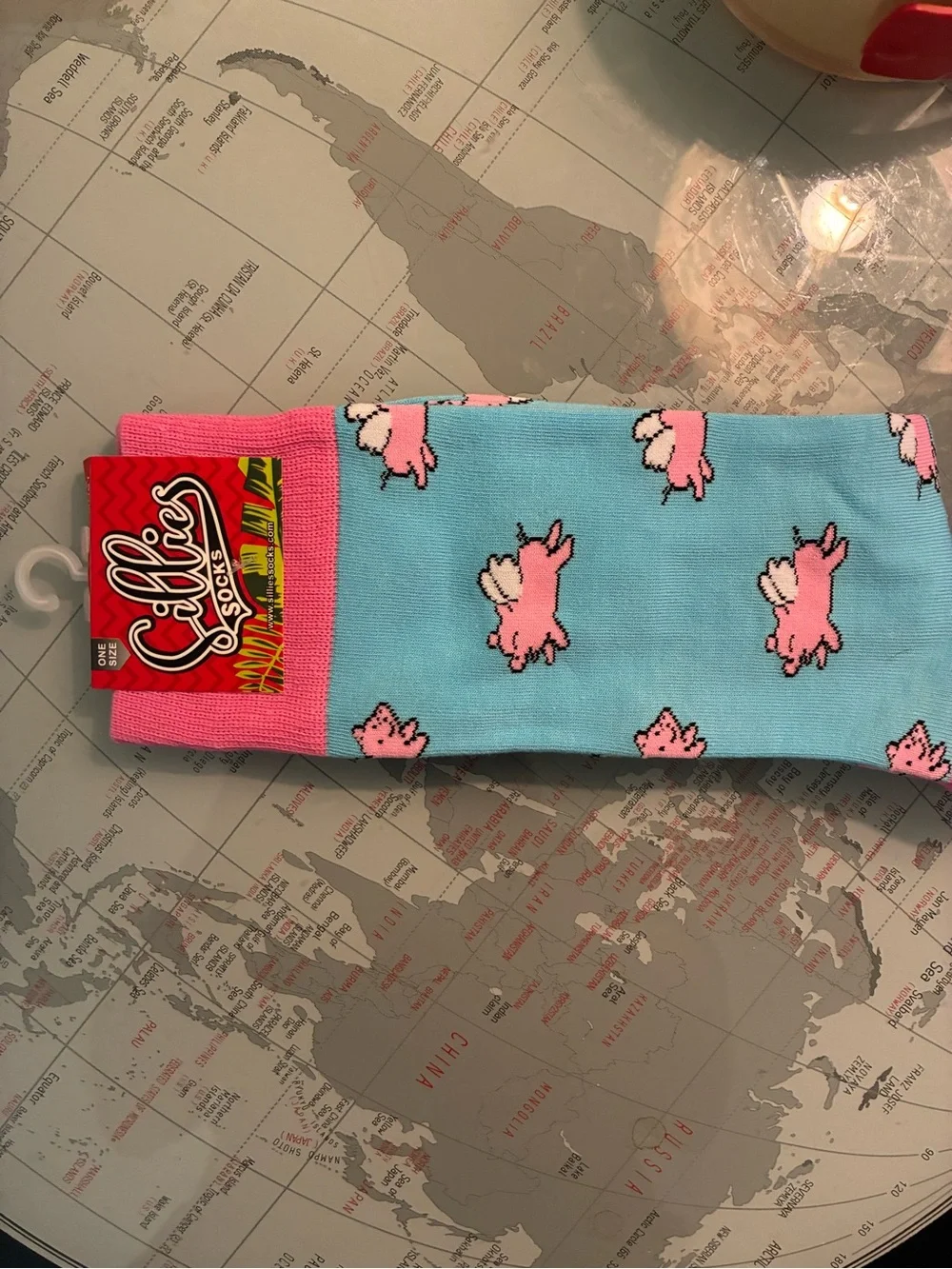 Sillies Flying Pig Novelty Socks One Size Fits Most NWT